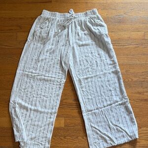 Sienna Sky White Pants with Black Stripes